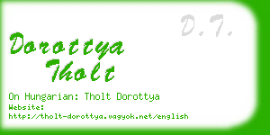 dorottya tholt business card